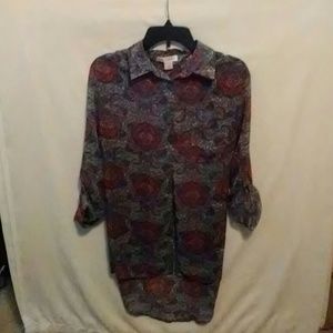 NWOT. Boho 3/4 sleeve top